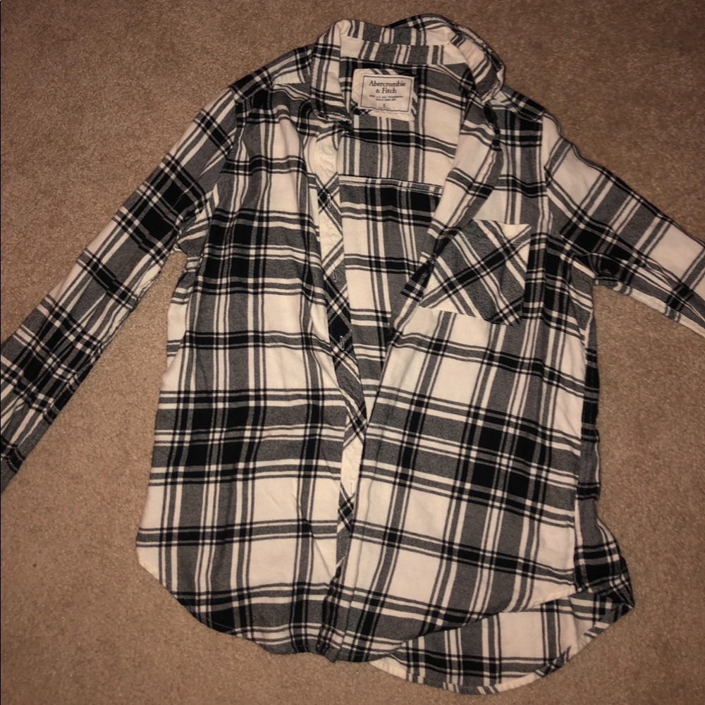 plaid button down flannel